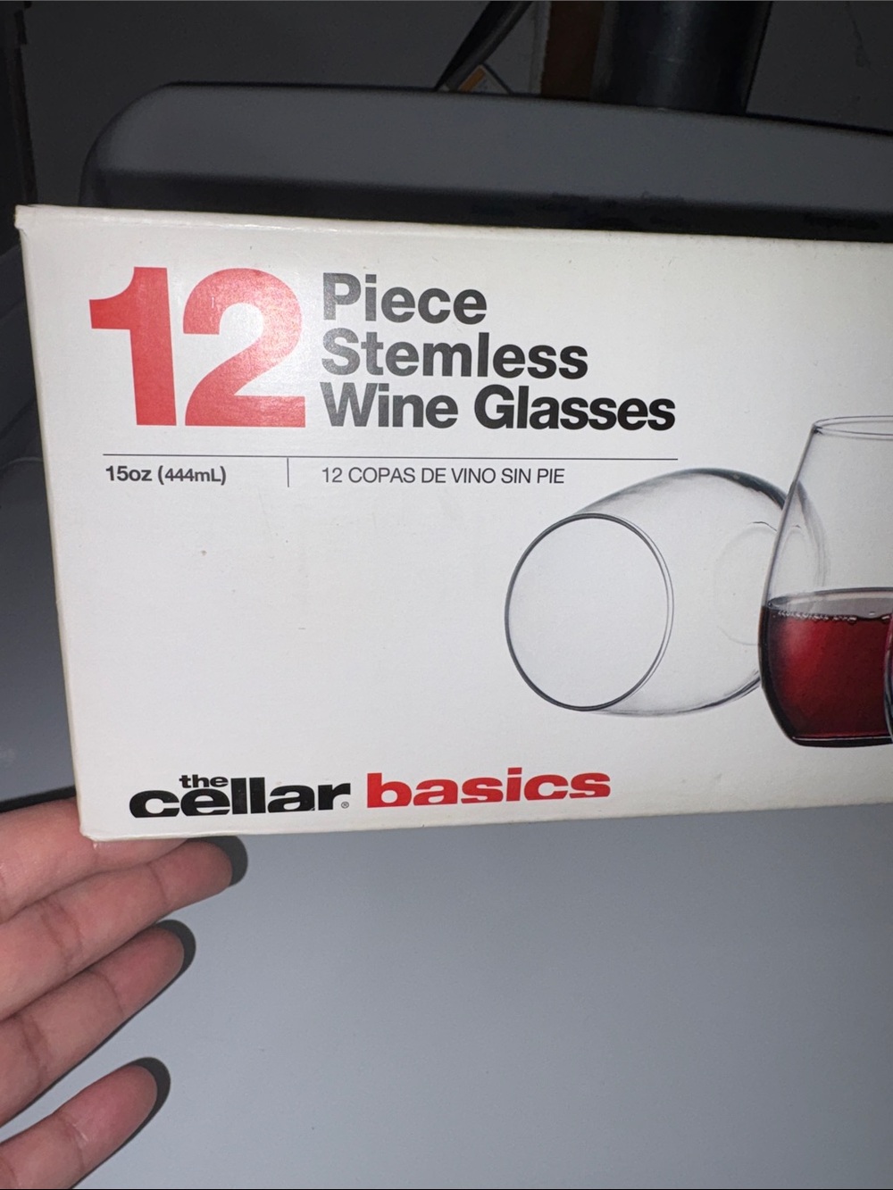 12 Stemless Wine Glasses